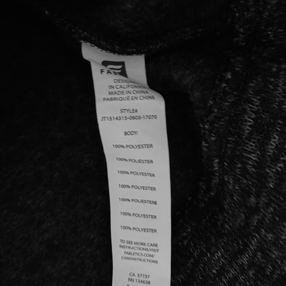 Fabletics fleece dress size XXL gray - Picture 3 of 16